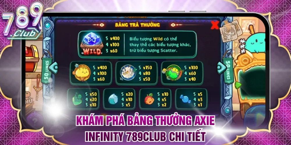 Khám phá bảng thưởng Axie Infinity 789Club chi tiết